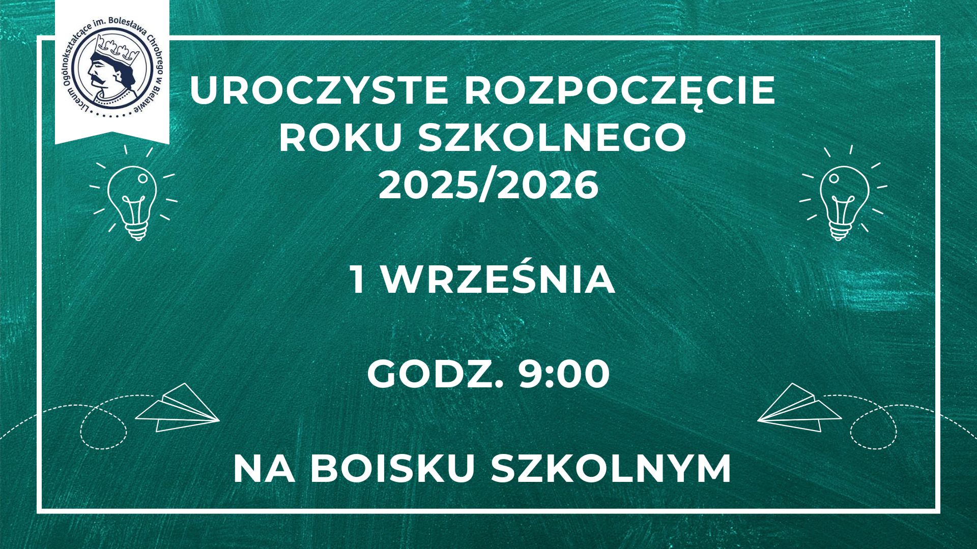 ROZPOCZĘCIE ROKU SZKOLNEGO 